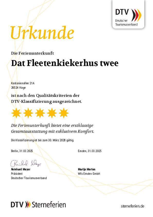 Dat Fleetenkiekerhus 2 Hage Екстер'єр фото